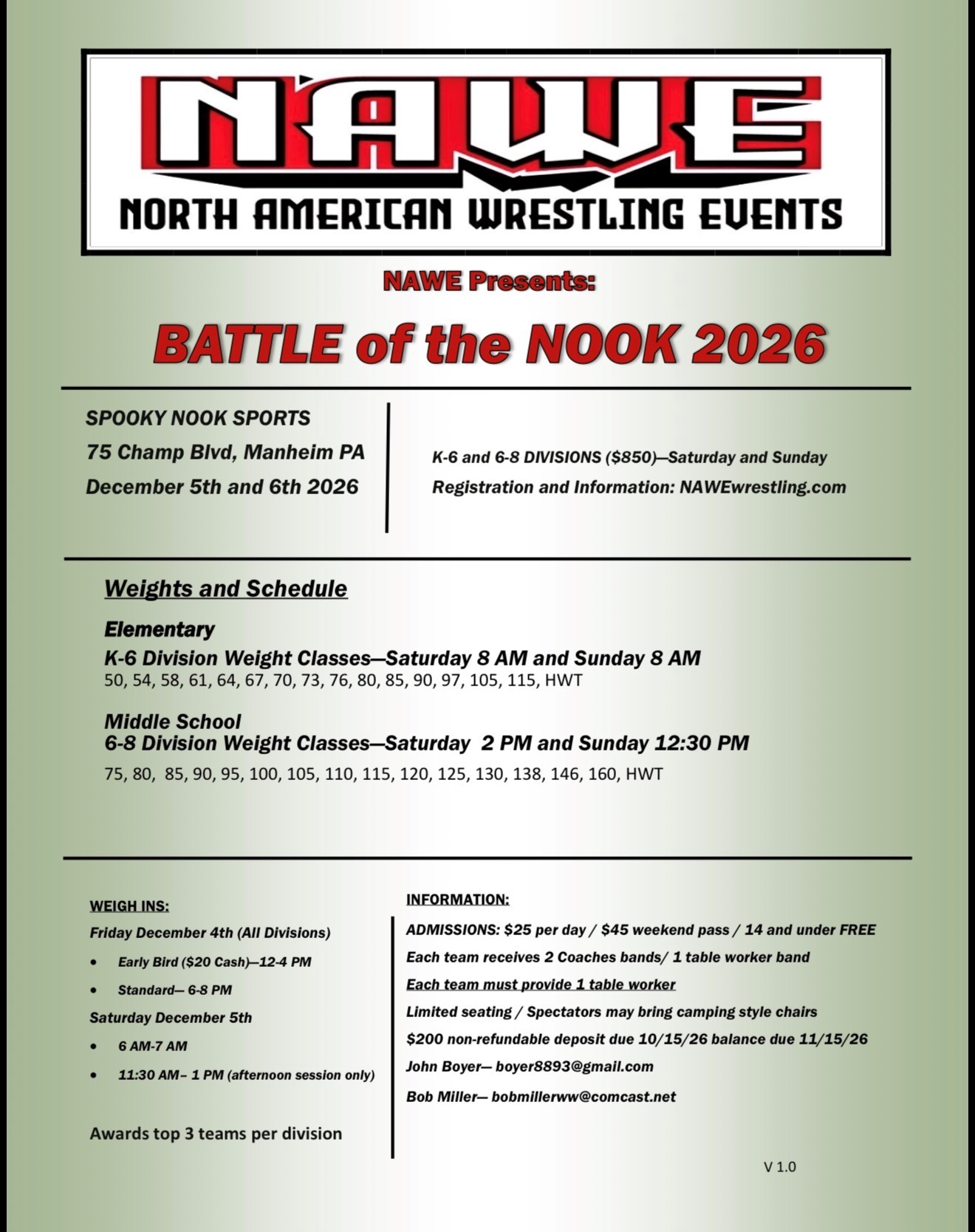 Battle of the Nook Flyer